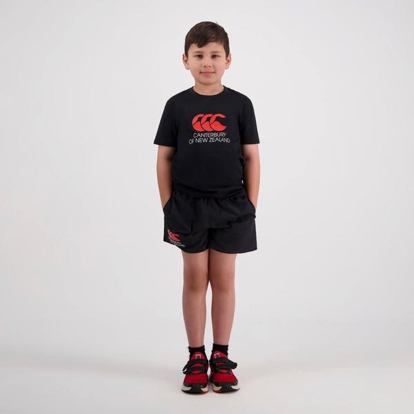 Canterbury Of New Zealand KIDS CNZ T-SHIRT BLACK