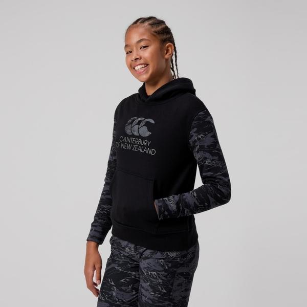 Canterbury Of New Zealand KIDS FORCE HOODIE BLACK