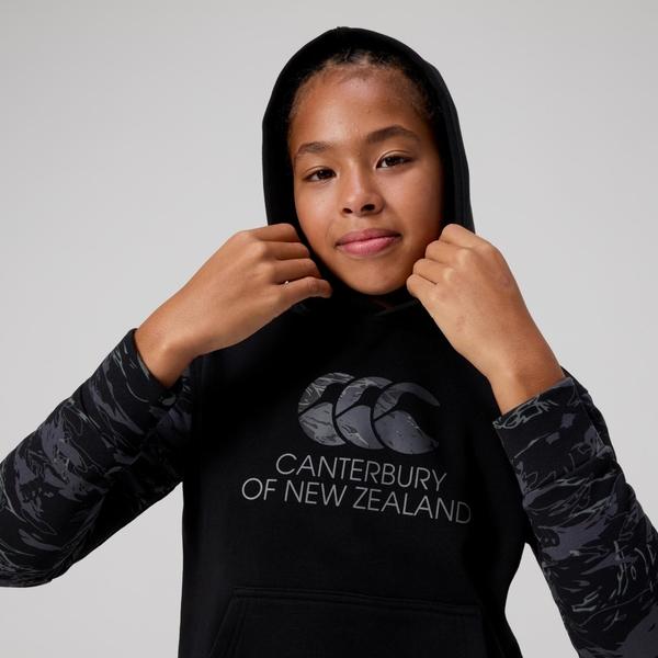 Canterbury Of New Zealand KIDS FORCE HOODIE BLACK