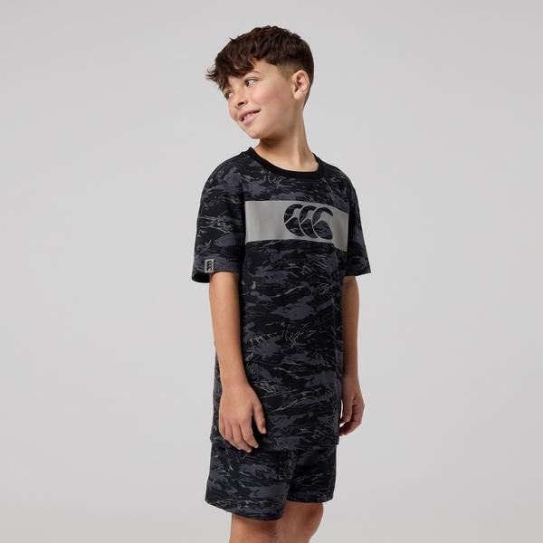 Canterbury Of New Zealand KIDS FORCE T-SHIRT BLACK