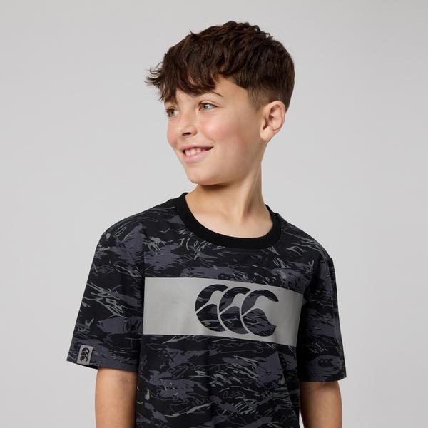 Canterbury Of New Zealand KIDS FORCE T-SHIRT BLACK
