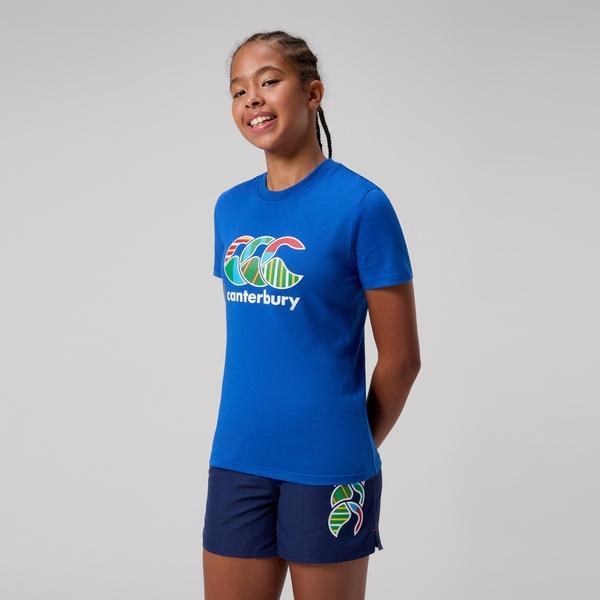Canterbury Of New Zealand KIDS UGLIES T-SHIRT BLUE