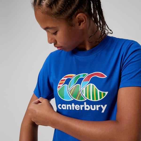 Canterbury Of New Zealand KIDS UGLIES T-SHIRT BLUE