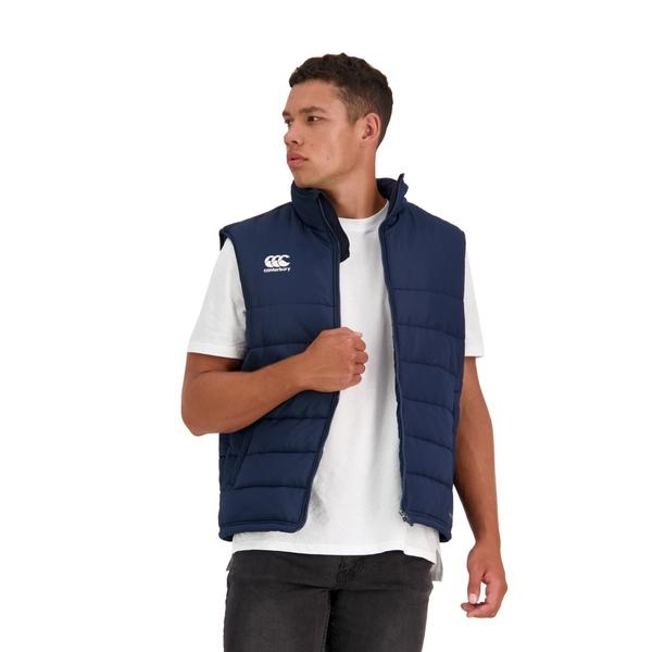 canterbury of new zealand MENS CORE GILET IN NAVY