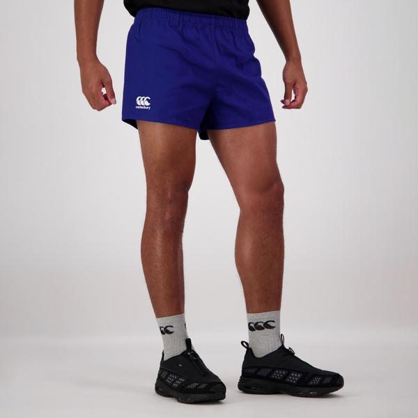 canterbury of new zealand MENS DRILL SHORT BLUE