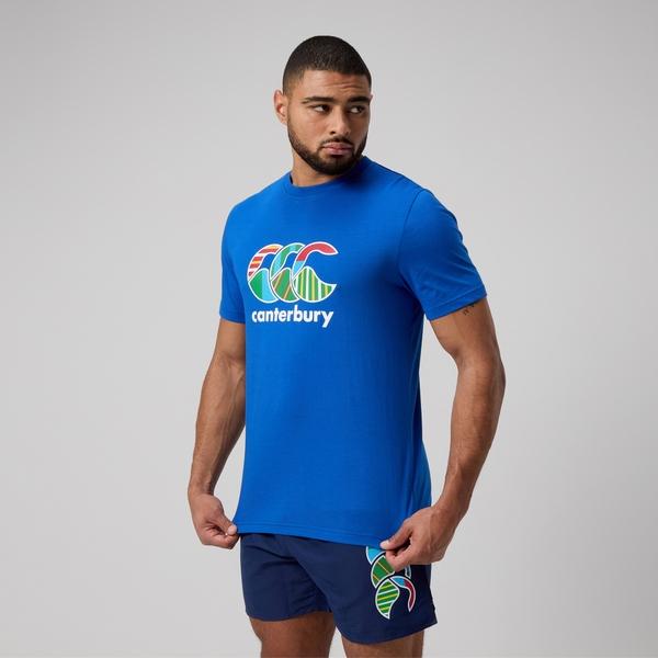 Canterbury Of New Zealand MENS UGLIES T-SHIRT BLUE