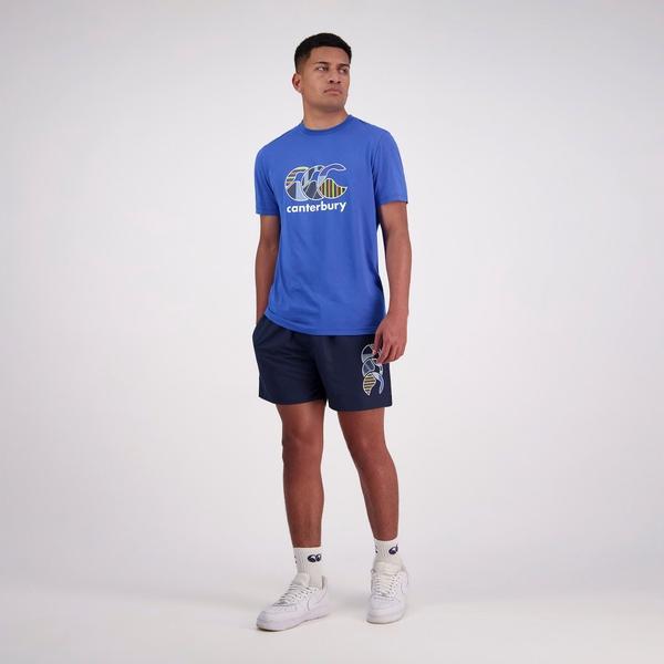 Canterbury Of New Zealand MENS UGLIES T-SHIRT BLUE