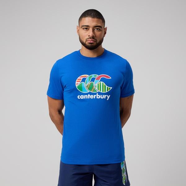 canterbury of new zealand MENS UGLIES T-SHIRT BLUE