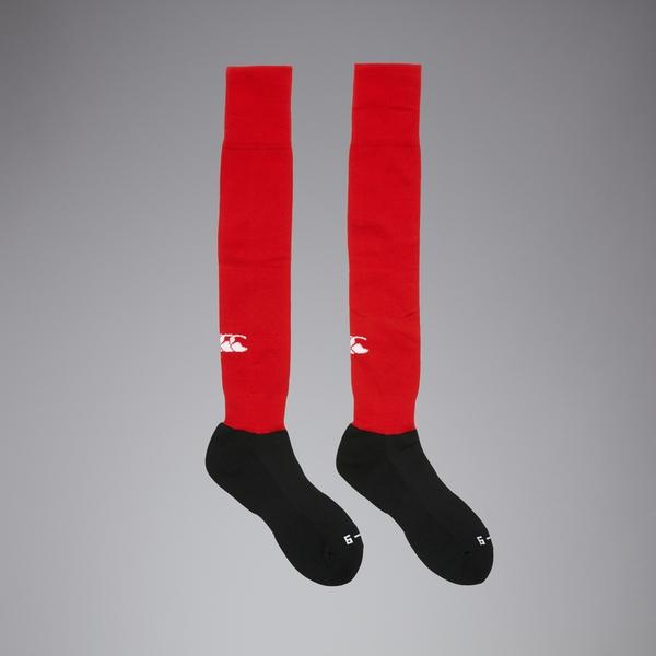 canterbury of new zealand UNISEX PLAYING SOCK RED