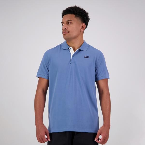 canterbury of new zealand CCC PIQUE POLO CORONET BLUE