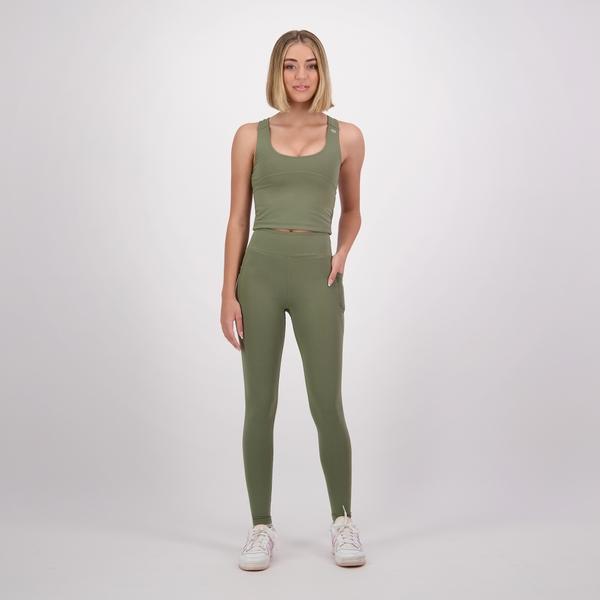 Canterbury Of New Zealand CONVEX CROP DEEP LICHEN GREEN