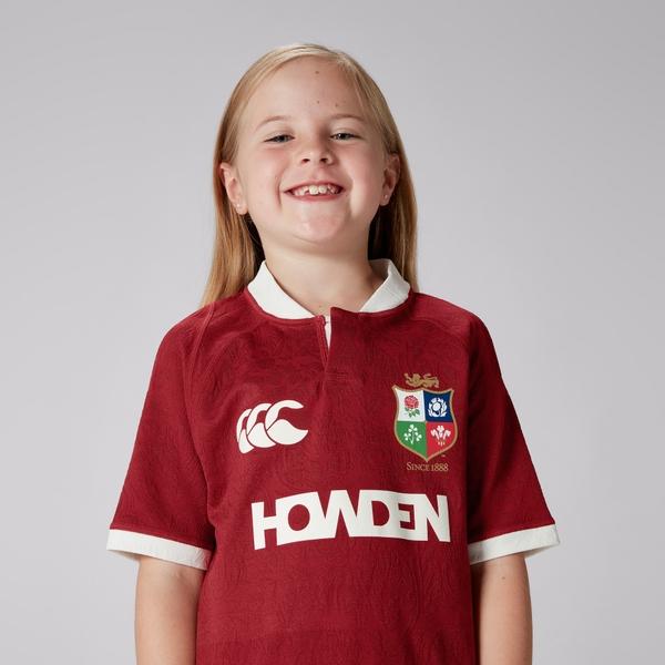 Canterbury Of New Zealand KIDS BRITISH & IRISH LIONS CCC REPLICA JERSEY RED