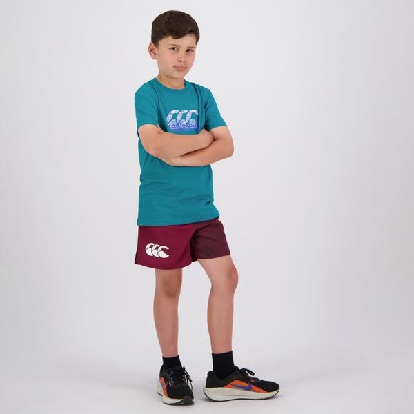 Canterbury Of New Zealand KIDS CAMO HARLETIC SHORT MAROON