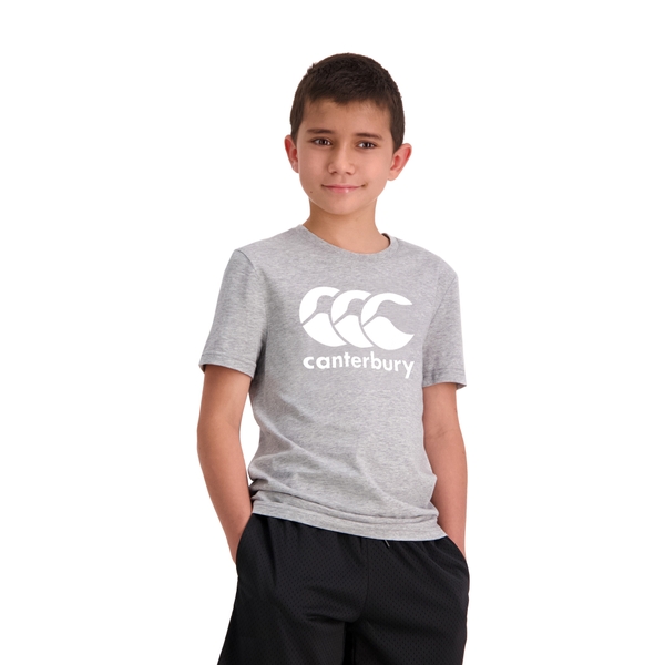 canterbury of new zealand KIDS CCC ANCHOR T-SHIRT GREY