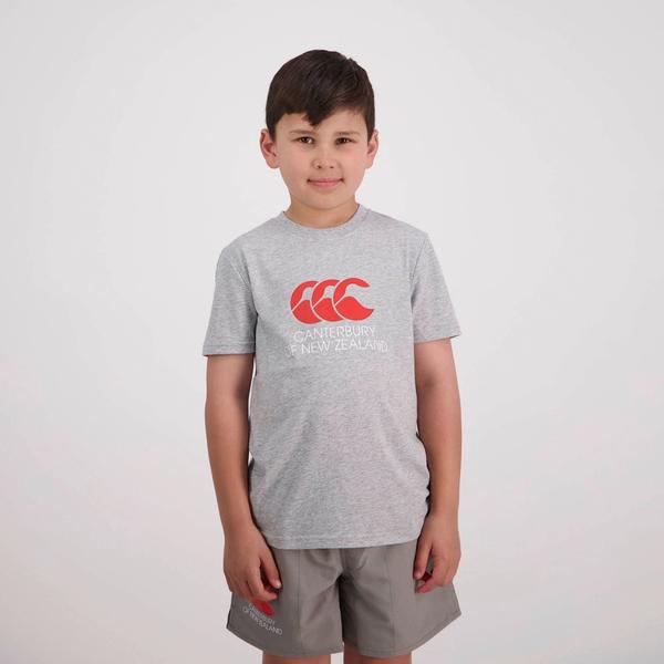 canterbury of new zealand KIDS CNZ T-SHIRT CLASSIC MARLE