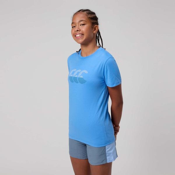 Canterbury Of New Zealand KIDS FUNDAMENTAL T-SHIRT BLUE