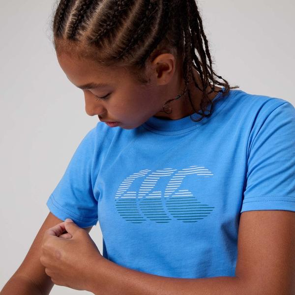 Canterbury Of New Zealand KIDS FUNDAMENTAL T-SHIRT BLUE
