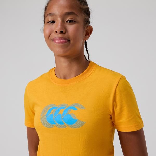 Canterbury Of New Zealand KIDS FUNDAMENTAL T-SHIRT YELLOW