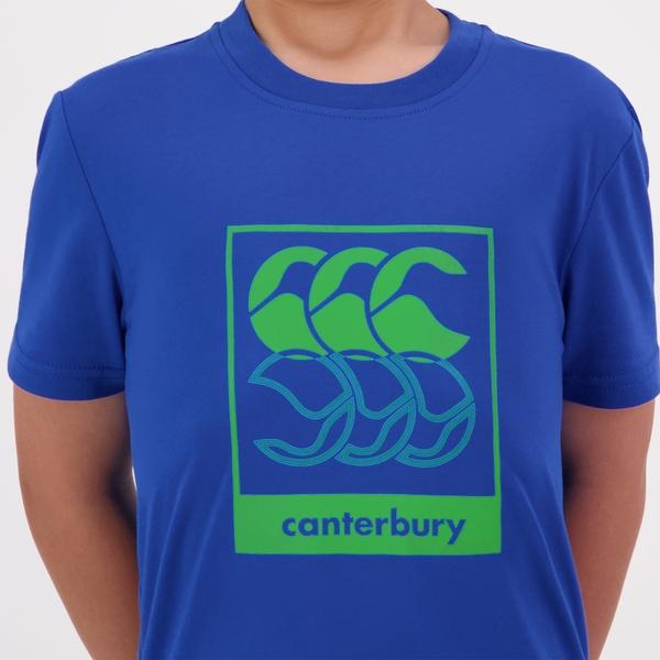 Canterbury Of New Zealand KIDS FUNDAMENTALS RADIAL T-SHIRT BLUE