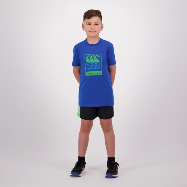 Canterbury Of New Zealand KIDS FUNDAMENTALS RADIAL T-SHIRT BLUE