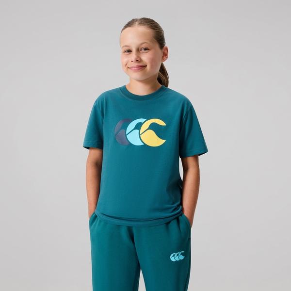 canterbury of new zealand KIDS FUNDAMENTALS T-SHIRT BALSAM