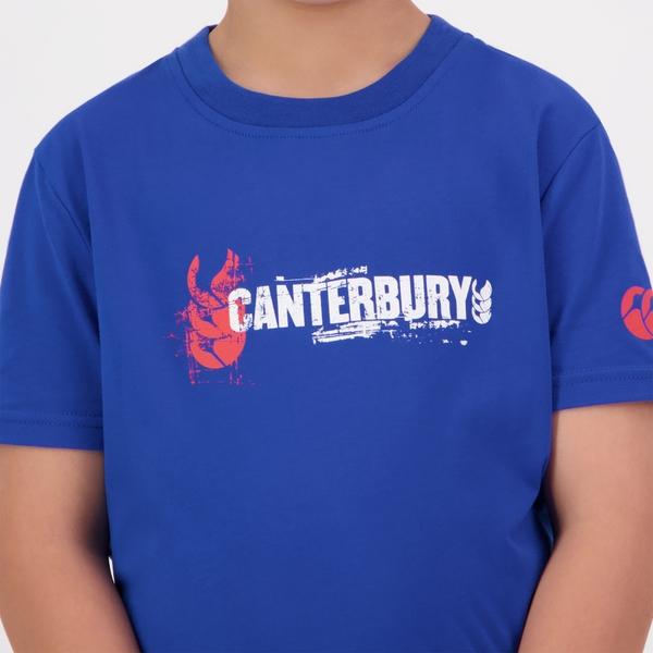 Canterbury Of New Zealand KIDS FUNDAMENTALS T-SHIRT BLUE