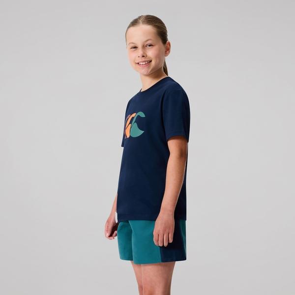 Canterbury Of New Zealand KIDS FUNDAMENTALS T-SHIRT NAVY