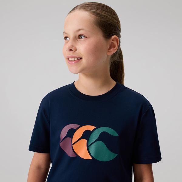 Canterbury Of New Zealand KIDS FUNDAMENTALS T-SHIRT NAVY