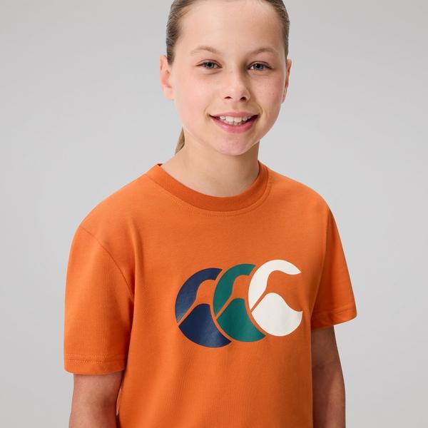 Canterbury Of New Zealand KIDS FUNDAMENTALS T-SHIRT RUST