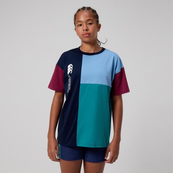 canterbury of new zealand KIDS HARLEQUIN T-SHIRT MULTI