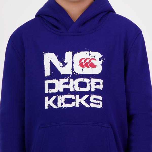 Canterbury Of New Zealand KIDS LEGENDS NO DROP KICKS HOODIE BLUE
