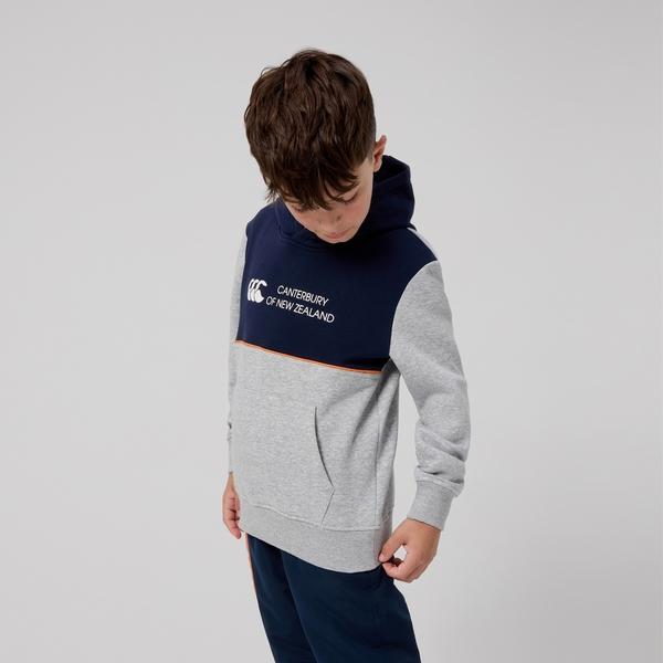 Canterbury Of New Zealand KIDS LEGENDS PANEL HOODIE NAVY
