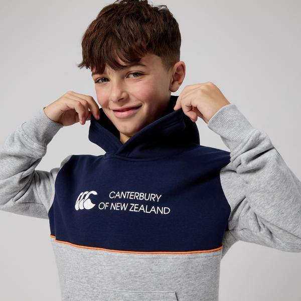 Canterbury Of New Zealand KIDS LEGENDS PANEL HOODIE NAVY