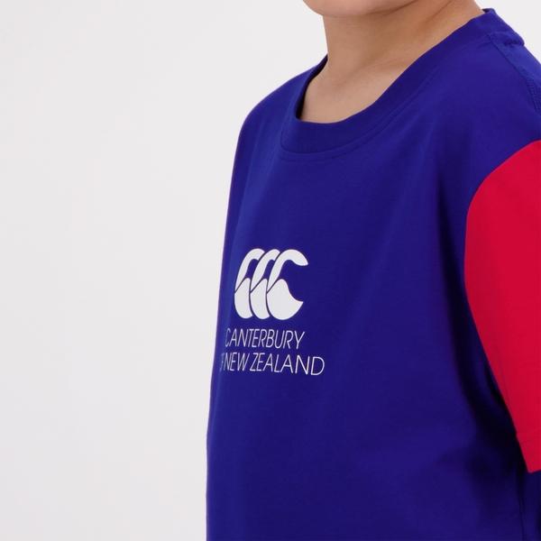 Canterbury Of New Zealand KIDS LEGENDS T-SHIRT BLUE