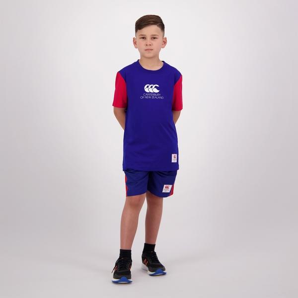Canterbury Of New Zealand KIDS LEGENDS T-SHIRT BLUE