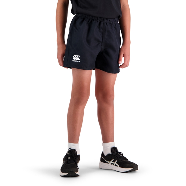 Canterbury Of New Zealand KIDS PROFESSIONAL SHORT WITHOUT POCKETS BLACK