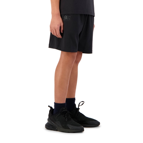 Canterbury Of New Zealand KIDS STAPLE KNIT SHORT BLACK