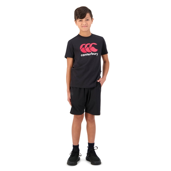 Canterbury Of New Zealand KIDS STAPLE KNIT SHORT BLACK