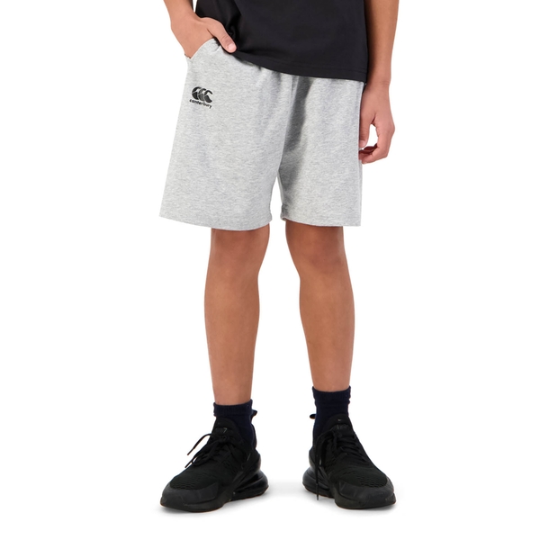 canterbury of new zealand KIDS STAPLE KNIT SHORT GREY