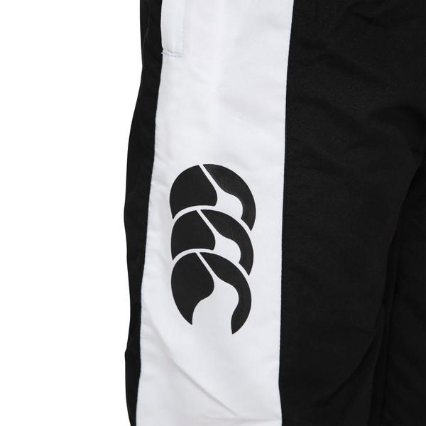 Canterbury Of New Zealand KIDS STRIPE CUFFED TRACKPANT BLACK