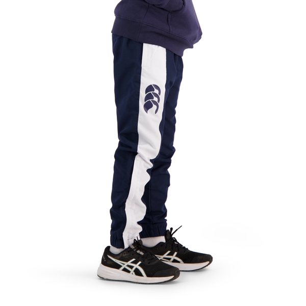 Canterbury Of New Zealand KIDS STRIPE CUFFED TRACKPANT NAVY
