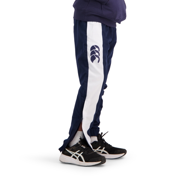 Canterbury Of New Zealand KIDS STRIPE CUFFED TRACKPANT NAVY
