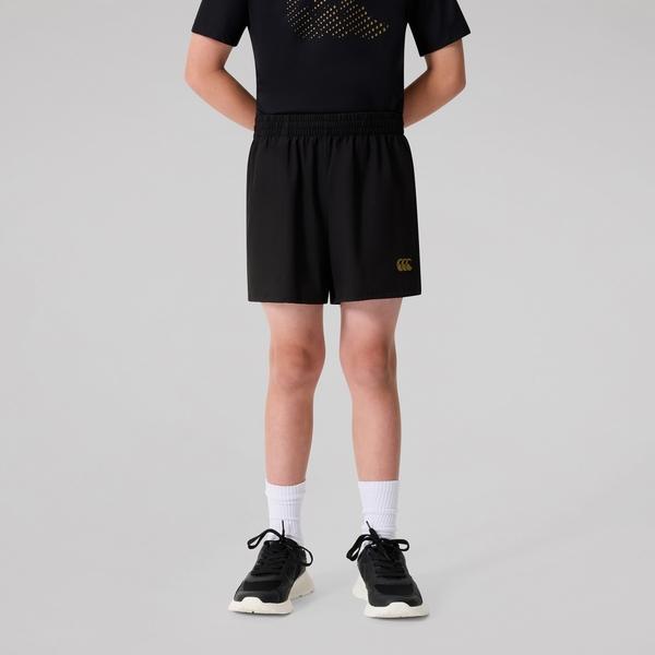 canterbury of new zealand KIDS TEMPO+ FLEX SHORT BLACK