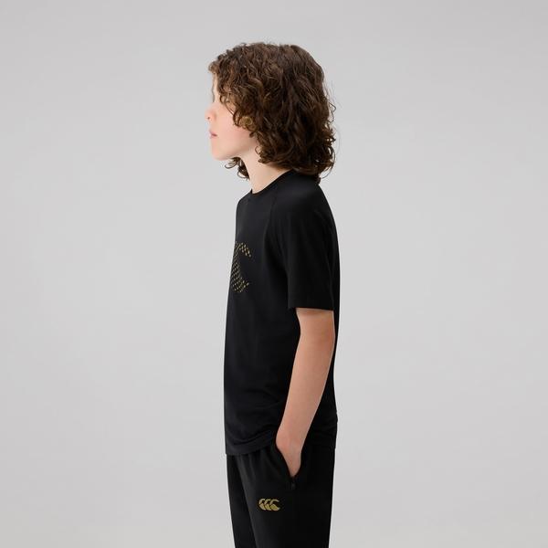 Canterbury Of New Zealand KIDS TEMPO+ TRAINING T-SHIRT BLACK