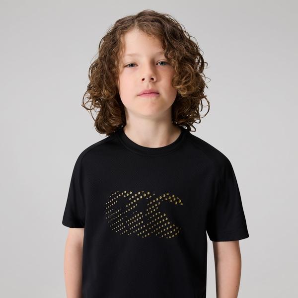 Canterbury Of New Zealand KIDS TEMPO+ TRAINING T-SHIRT BLACK