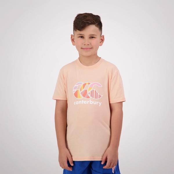 canterbury of new zealand KIDS UGLIES T-SHIRT PEACH