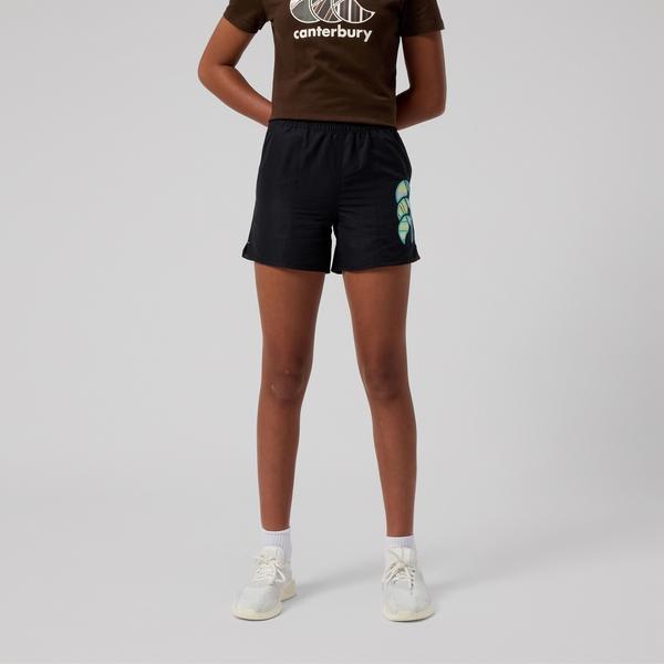 canterbury of new zealand KIDS UGLIES TACTIC SHORT JET BLACK
