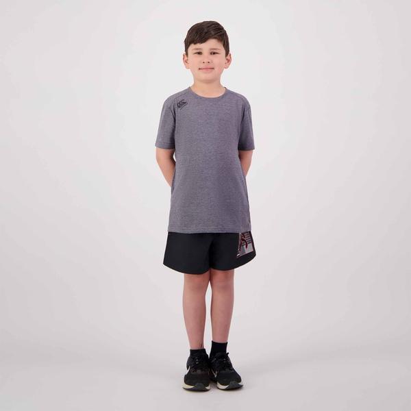 Canterbury Of New Zealand KIDS VAPODRI SHORT SLEEVE TEMPO T-SHIRT IN GREY