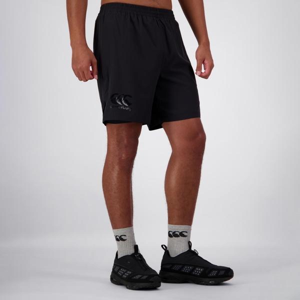 canterbury of new zealand MEN'S VAPODRI 7" TEMPO 2-IN-1 SHORT IN JET BLACK