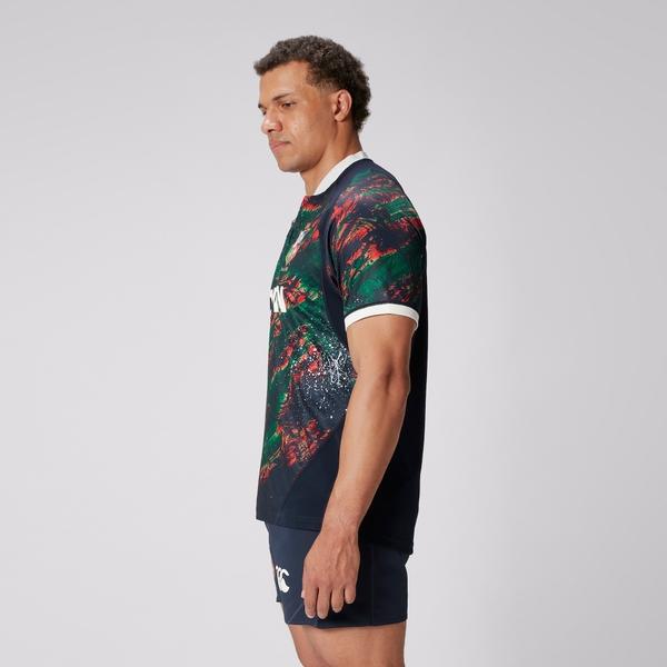 Canterbury Of New Zealand MENS BRITISH & IRISH LIONS CCC WARM UP JERSEY GREEN